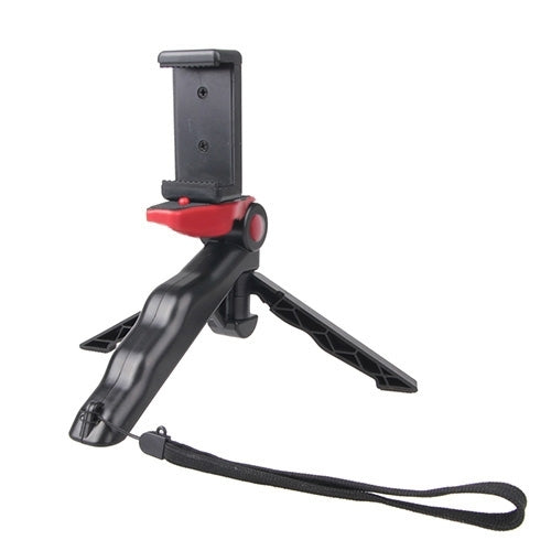 Portable Hand Grip / Mini Tripod Stand Steadicam Curve with Straight Clip for GoPro HERO 4 / 3 / 3+ / SJ4000 / SJ5000 / SJ6000 Sports DV / Digital Camera /  iPhone , Galaxy and other Mobile Phone(Red)