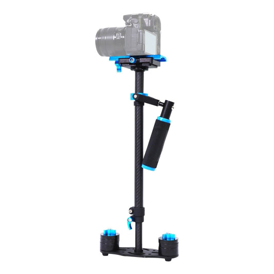 YELANGU 38.5-61cm Carbon Fiber Handheld Stabilizer for DSLR & DV Digital Video & Cameras, Capacity Range 0.5-3kg(Blue) - free shipping - PMC Jewellery - Order now!