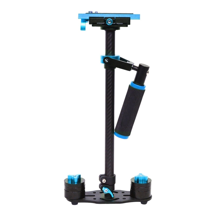 YELANGU 38.5-61cm Carbon Fiber Handheld Stabilizer for DSLR & DV Digital Video & Cameras, Capacity Range 0.5-3kg(Blue) - free shipping - PMC Jewellery - Order now!
