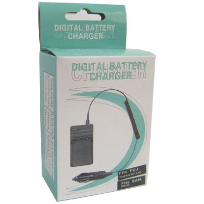 Digital Camera Battery Charger for SANYO DBL50 & FUJI FNP60/ NP120(Black) - Battery Car Charger by PMC TechLife | Online Shopping South Africa | PMC TechLife