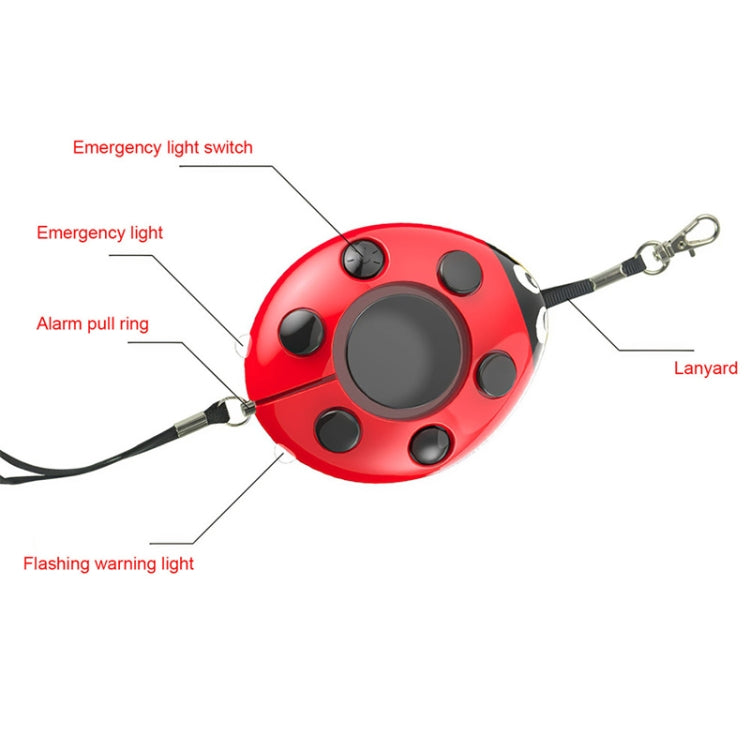 Ladybug Personal Alarm, Self-defense Defend Wolf, Mini Alarm for Girl and Kids(Red) - Anti-lost Alarm by PMC TechLife | Online Shopping South Africa | PMC TechLife