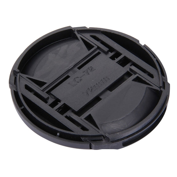 72mm Center Pinch Camera Lens Cap(Black)