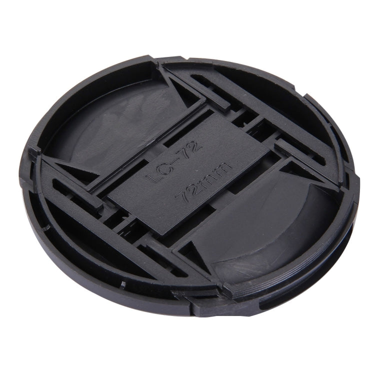 72mm Center Pinch Camera Lens Cap(Black)