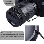 72mm Center Pinch Camera Lens Cap(Black)