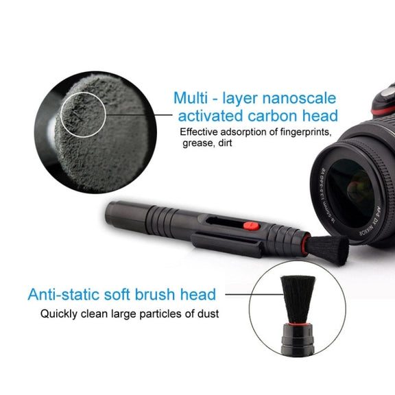 2 in 1 Lens Cleaning Pen for Camera(Black)