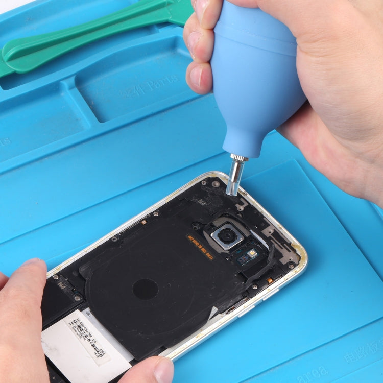 Rubber mini Air Dust Blower Cleaner for Mobile Phone / Computer / Digital Cameras, Watches and other Precision Equipment(Blue)