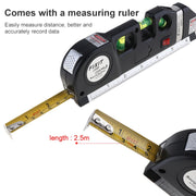 Laser Level with Tape Measure Pro 3 (250cm), LV-03(Black)