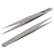 6 PCS Stainless Steel TS-10/ 11/ 12/ 13/ 14/ 15 Straight and Angled Tweezerses(Grey)