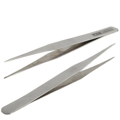 6 PCS Stainless Steel TS-10/ 11/ 12/ 13/ 14/ 15 Straight and Angled Tweezerses(Grey) - Tweezers by VETUS | Online Shopping South Africa | PMC Jewellery | Buy Now Pay Later Mobicred