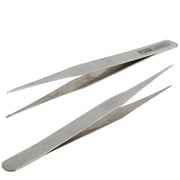 6 PCS Stainless Steel TS-10/ 11/ 12/ 13/ 14/ 15 Straight and Angled Tweezerses(Grey)