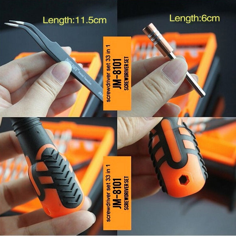JAKEMY JM-8101 33 in 1 Screwdriver Bit Set with Tweezers & Extension Bar - free shipping - PMC Jewellery - Order now!
