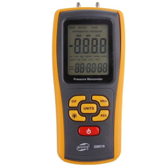 BENETECH GM510 LCD Display Pressure Manometer(Yellow) - free shipping - PMC Jewellery - Order now!