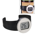 Celsius Degree Digital LCD Display Wine Bottle Thermometer, Suitable Bottle Diameter: 65-80mm (Black + Silver) - free shipping - PMC TechLife - Order now!