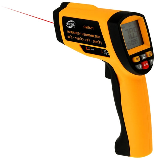 BENETECH GM1651 USB Digital Display Temperature Gun Handheld Infrared IR Thermometer, Measure Range: -30~1650C - free shipping - PMC Jewellery - Order now!
