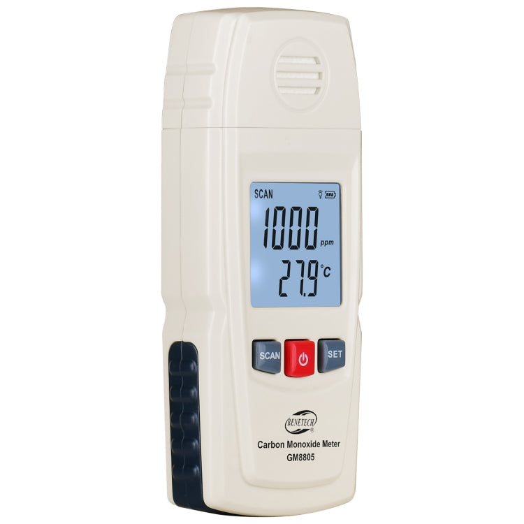 BENETECH GM8805 LCD Display Handheld Carbon Monoxide CO Monitor Detector Meter Tester, Measure Range: 0-1000ppm(White) - free shipping - PMC TechLife - Order now!