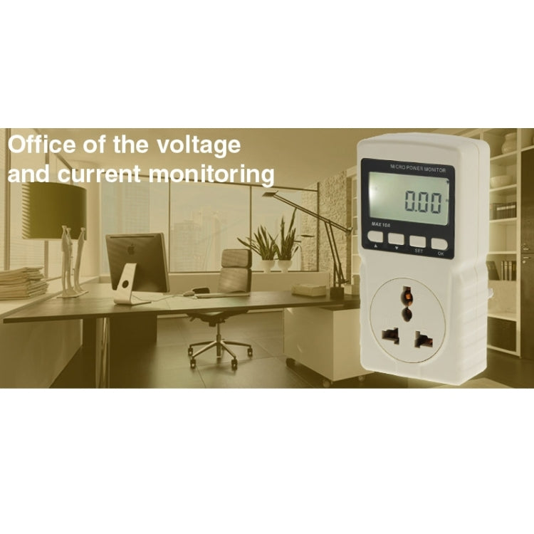 BENETECH GM86 LCD Display MAX 10A Micro Power Monitor Energy Meter, EU Plug - free shipping - PMC TechLife - Order now!