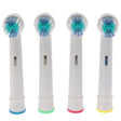 4 PCS Electric Toothbrush Heads Replacement Oral Health Care(White) - Replacement Brush Heads by PMC TechLife | Online Shopping South Africa | PMC TechLife