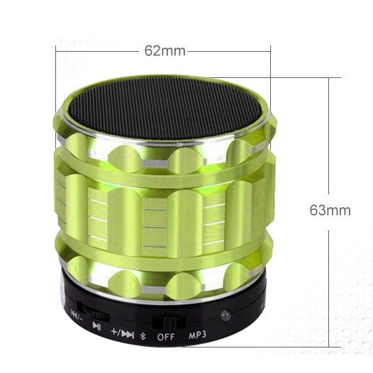 S28 Metal Mobile Bluetooth Stereo Portable Speaker with Hands-free Call Function(Green) - Desktop Speaker by PMC TechLife | Online Shopping South Africa | PMC TechLife