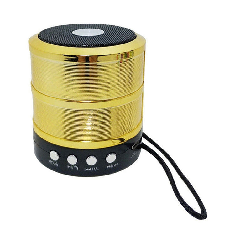 S28 Metal Mobile Bluetooth Stereo Portable Speaker with Hands-free Call Function(Gold) - Desktop Speaker by PMC TechLife | Online Shopping South Africa | PMC TechLife