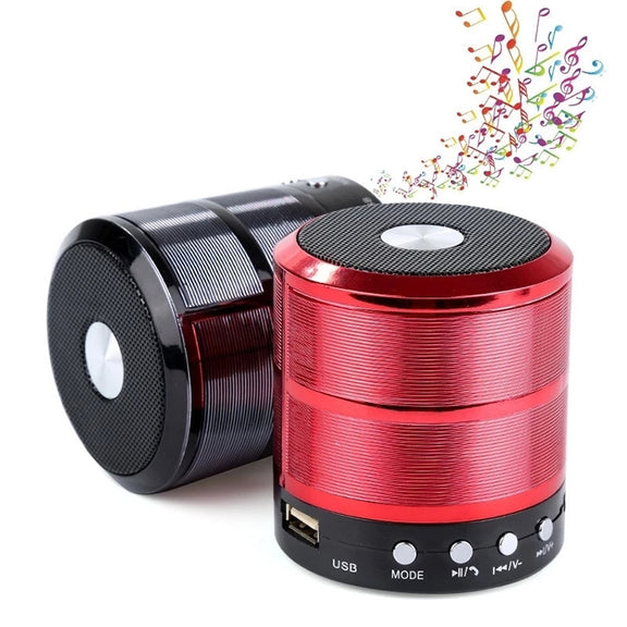 S28 Metal Mobile Bluetooth Stereo Portable Speaker with Hands-free Call Function(Gold)
