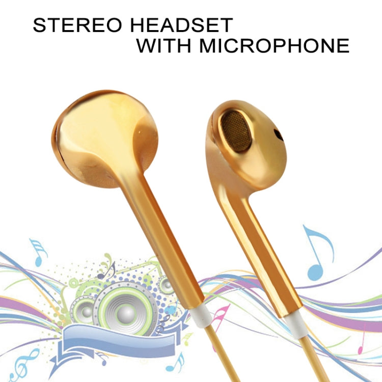 3.5mm Stereo Electroplating Wire Control Earphone for Android Phones / PC / MP3 Player / Laptops(Blue)