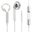 3.5mm Stereo Electroplating Wire Control Earphone for Android Phones / PC / MP3 Player / Laptops(Silver) - In Ear Wired Earphone by PMC TechLife | Online Shopping South Africa | PMC TechLife
