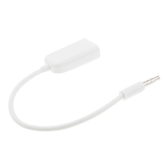 Stereo Audio Aux Cable 3.5mm Male to 2 Female Splitter Adapter, Compatible with Phones, Tablets, Headphones, MP3 Player, Car/Home Stereo & More(White)