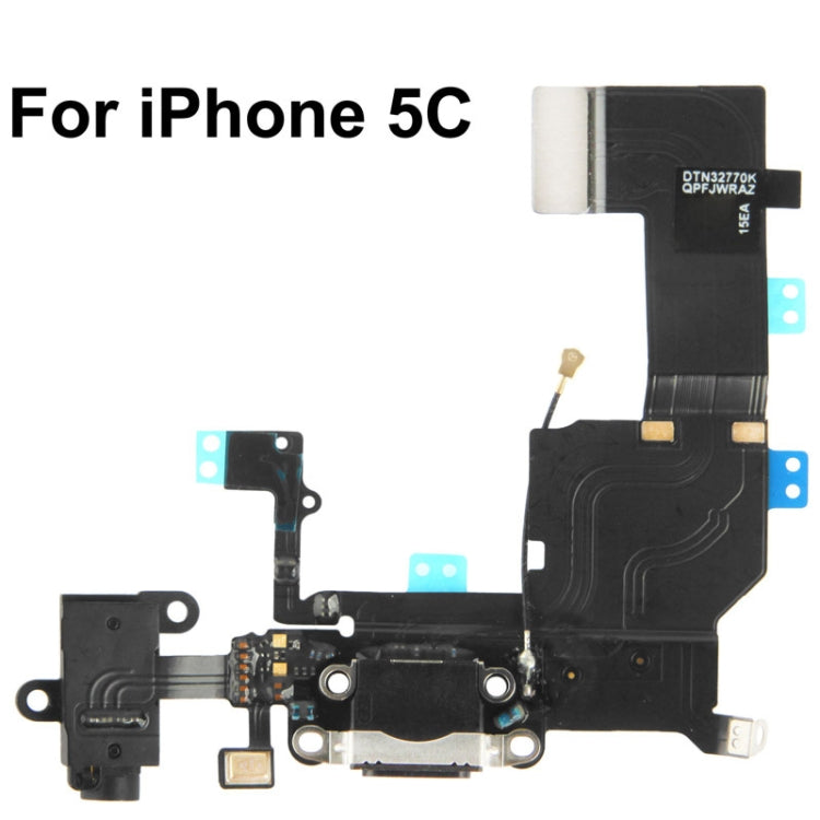 2 in 1 for iPhone 5C (Original Tail Connector Charger + Original Headphone Audio Jack Ribbon) Flex Cable - iPhone 5 Parts by PMC TechLife | Online Shopping South Africa | PMC TechLife