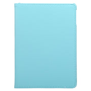 For iPad 9.7 (2018) & iPad 9.7 (2017) & Air 2 & Air 360 Degree Rotation Litchi Texture Leather Case with 2 Gears Holder(Blue)