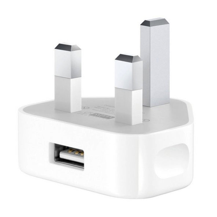 5V / 1A (UK Plug) USB Charger Adapter For  iPhone, Galaxy, Huawei, Xiaomi, LG, HTC and Other Smart Phones, Rechargeable Devices(White) - USB Charger by PMC TechLife | Online Shopping South Africa | PMC TechLife | Buy Now Pay Later Mobicred