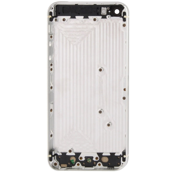 Full Housing Alloy Back Cover for iPhone 5(White)