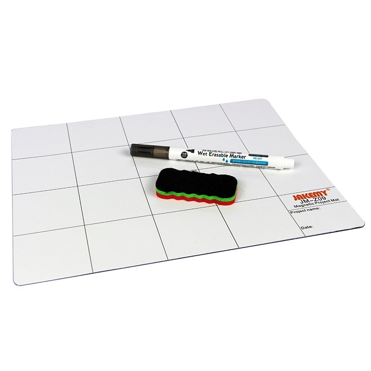 JAKEMY JM-Z09 25cm x 20cm Magnetic Project Mat with Marker Pen for iPhone / Samsung Repairing Tools - Working Mat by JAKEMY | Online Shopping South Africa | PMC TechLife | Buy Now Pay Later Mobicred