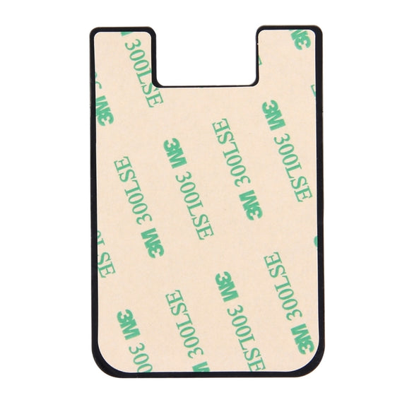Smart Wallet Silicone Card Holder for iPhone Series(Black)