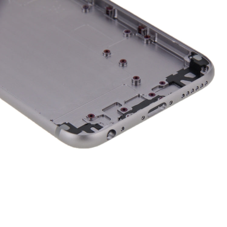 6 in 1 for iPhone 6 (Back Cover + Card Tray + Volume Control Key + Power Button + Mute Switch Vibrator Key + Sign) Full Assembly Housing Cover(Grey)