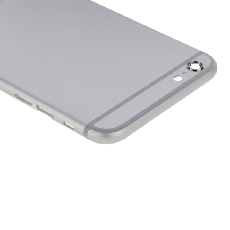 6 in 1 for iPhone 6 (Back Cover + Card Tray + Volume Control Key + Power Button + Mute Switch Vibrator Key + Sign) Full Assembly Housing Cover(Silver)