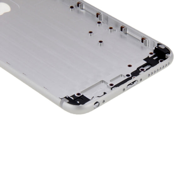 6 in 1 for iPhone 6 (Back Cover + Card Tray + Volume Control Key + Power Button + Mute Switch Vibrator Key + Sign) Full Assembly Housing Cover(Silver)