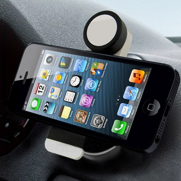 Portable Air Vent Car Mount Holder, For iPhone, Galaxy, Sony, Lenovo, HTC, Huawei, and other Smartphones (Black + Grey) - Car Holders by PMC TechLife | Online Shopping South Africa | PMC TechLife