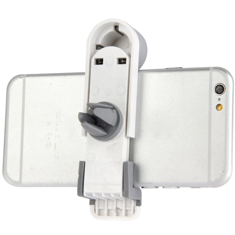 Portable Air Vent Car Mount Holder, For iPhone, Galaxy, Sony, Lenovo, HTC, Huawei, and other Smartphones (White + Grey)(White) - Car Holders by PMC TechLife | Online Shopping South Africa | PMC TechLife
