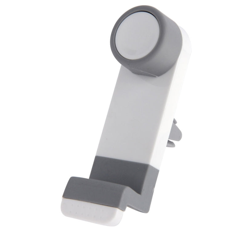 Portable Air Vent Car Mount Holder, For iPhone, Galaxy, Sony, Lenovo, HTC, Huawei, and other Smartphones (White + Grey)(White) - Car Holders by PMC TechLife | Online Shopping South Africa | PMC TechLife