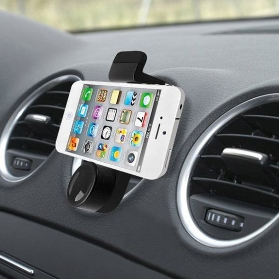 Portable Air Vent Car Mount Holder, For iPhone, Galaxy, Sony, Lenovo, HTC, Huawei, and other Smartphones (White + Grey)(White)