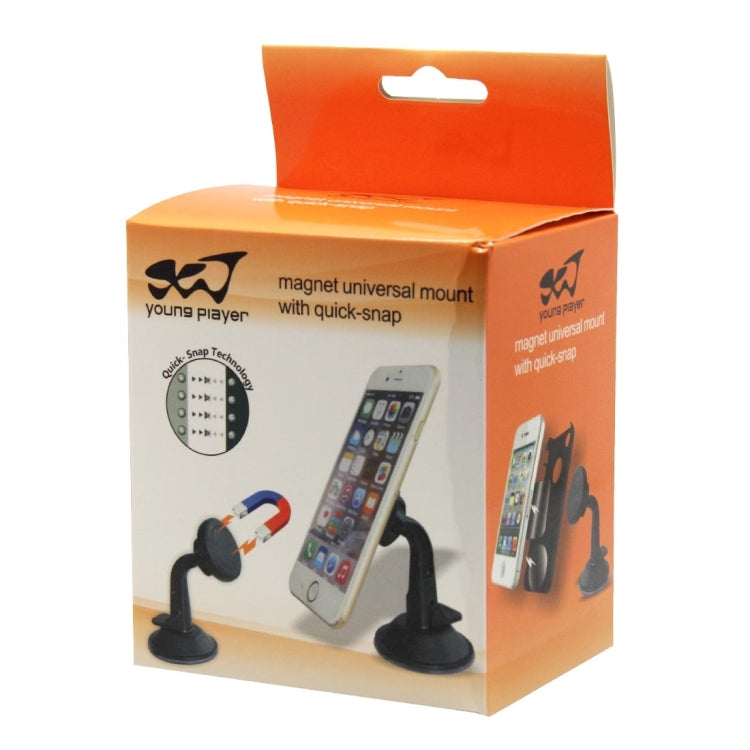 Young Player Magnetic 360 Degrees Rotation Super Suction Cup Car Mount Holder with Quick-Snap, For iPhone, Galaxy, Sony, Lenovo, HTC, Huawei, and other Smartphones - Universal Car Holders by Young Player | Online Shopping South Africa | PMC TechLife | Buy Now Pay Later Mobicred