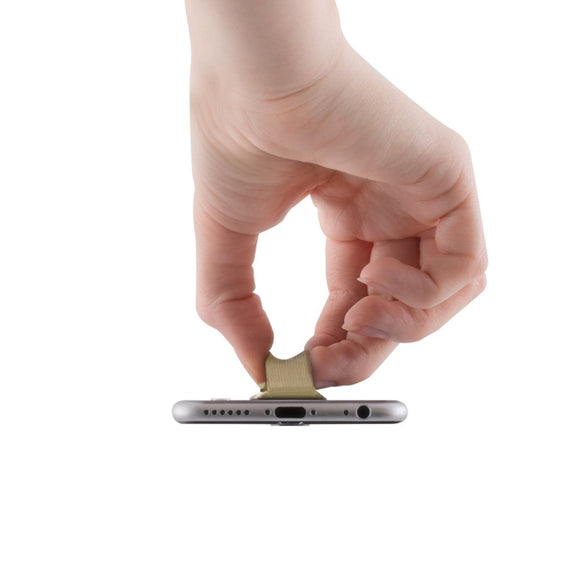 Finger Grip Phone Holder for iPhone, Galaxy, Sony, Lenovo, HTC, Huawei, and other Smartphones(Gold)