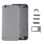 6 in 1 for iPhone 6 Plus (Back Cover + Card Tray + Volume Control Key + Power Button + Mute Switch Vibrator Key + Sign) Full Assembly Housing Cover(Grey)