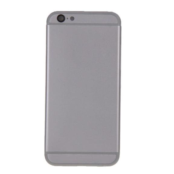 6 in 1 for iPhone 6 Plus (Back Cover + Card Tray + Volume Control Key + Power Button + Mute Switch Vibrator Key + Sign) Full Assembly Housing Cover(Grey)