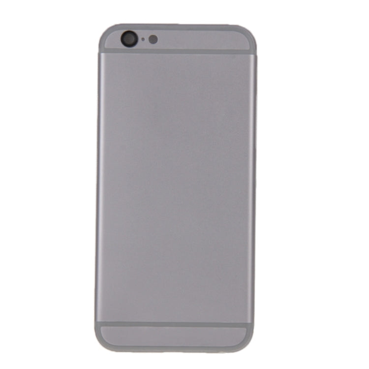 6 in 1 for iPhone 6 Plus (Back Cover + Card Tray + Volume Control Key + Power Button + Mute Switch Vibrator Key + Sign) Full Assembly Housing Cover(Grey)