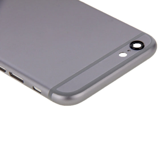 6 in 1 for iPhone 6 Plus (Back Cover + Card Tray + Volume Control Key + Power Button + Mute Switch Vibrator Key + Sign) Full Assembly Housing Cover(Grey)