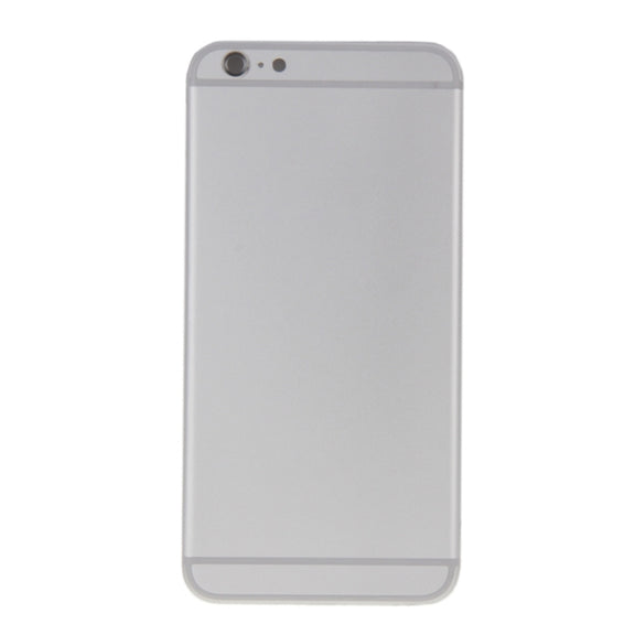 6 in 1 for iPhone 6 Plus (Back Cover + Card Tray + Volume Control Key + Power Button + Mute Switch Vibrator Key + Sign) Full Assembly Housing Cover(Silver)