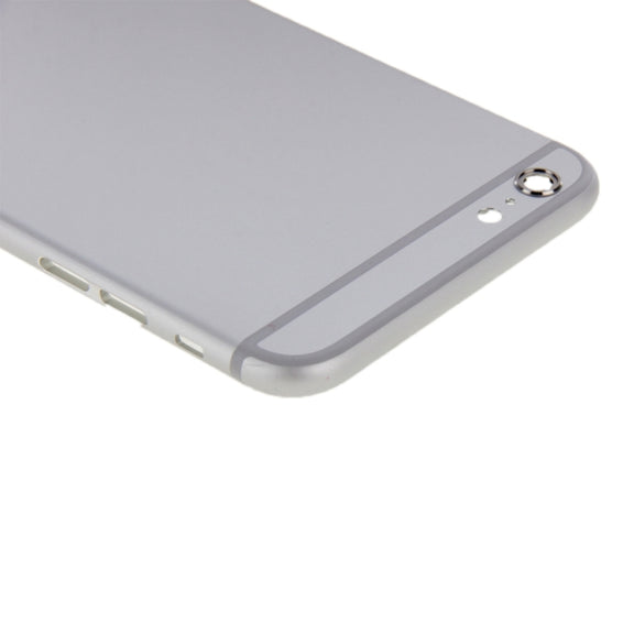 6 in 1 for iPhone 6 Plus (Back Cover + Card Tray + Volume Control Key + Power Button + Mute Switch Vibrator Key + Sign) Full Assembly Housing Cover(Silver)