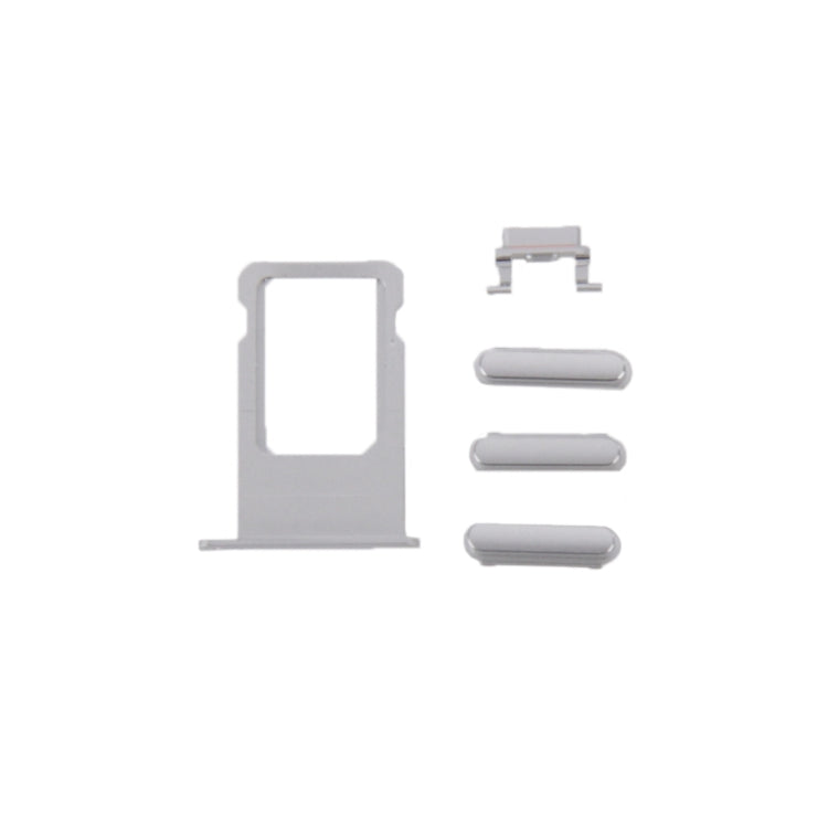 6 in 1 for iPhone 6 Plus (Back Cover + Card Tray + Volume Control Key + Power Button + Mute Switch Vibrator Key + Sign) Full Assembly Housing Cover(Silver) - free shipping - PMC TechLife - Order now!