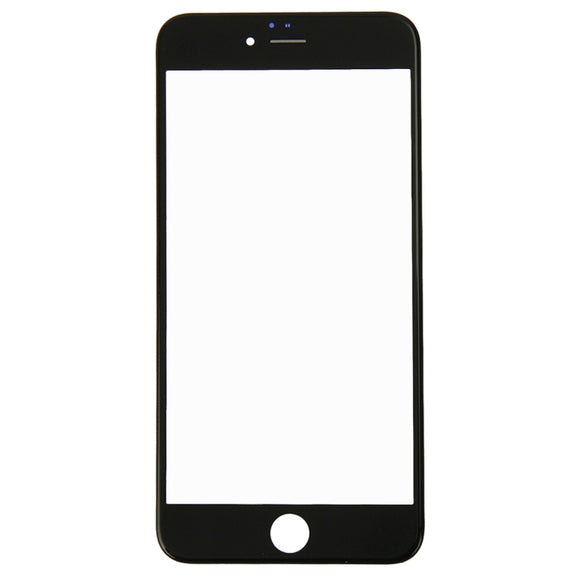 Front Screen Outer Glass Lens with Front LCD Screen Bezel Frame for iPhone 6 Plus(Black)